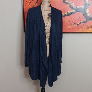Barefoot Dreams Cozychic Lite Island Wrap In Indigo Size S/M